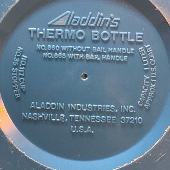 Aladdin Wide Mouth Thermo Bottle Thermos 1 Liter Hot Cold Unbreakable - Picture 7 of 11